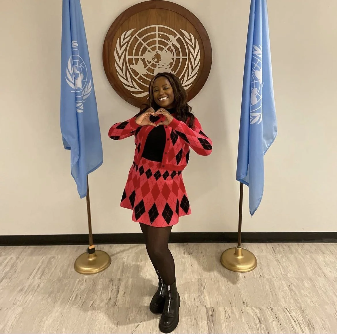 Korrine Sky at the United Nations